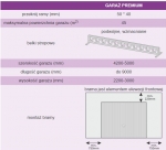 GARAŻ DWUWJAZDOWY STANDARD dowolny wymiar { cena za 1 m2 }, h = 2110 - 2500 [mm]